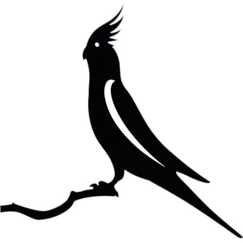 Parrot Metal Bird Rustic, Silhouette Art for Yard and Tree Decoration, Garden Decoration, Backyard Art, Metal Art, Black Birds