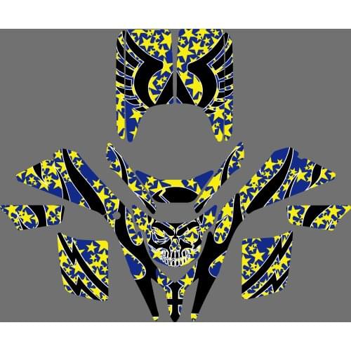 NICECNC Motorcycle Team Graphic Background Sticker Decals Kit For Yamaha Blaster YFS 200 YFS200 1998-2002 2003 2004 2005 2006