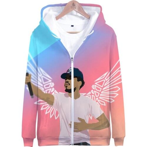 Chancelor Jonathan Bennett Chance the Rapper American rap Singer 3D New zipper Fashion Casual Hoodies Unisex/Kids Sweatshirts