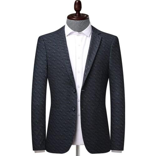 New Arrival High Quality Men Plaid Elastic Youth Single Breasted Casual Spring And Autumn Blazers Men Suits Plus Size M-3XL 4XL