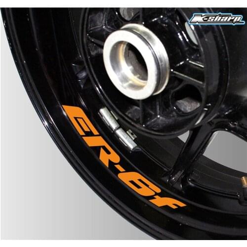 New motorcycle tire reflective stickers creative wheel logo decals motorcycle decorative accessories for KAWASAKI ER-6F er6f
