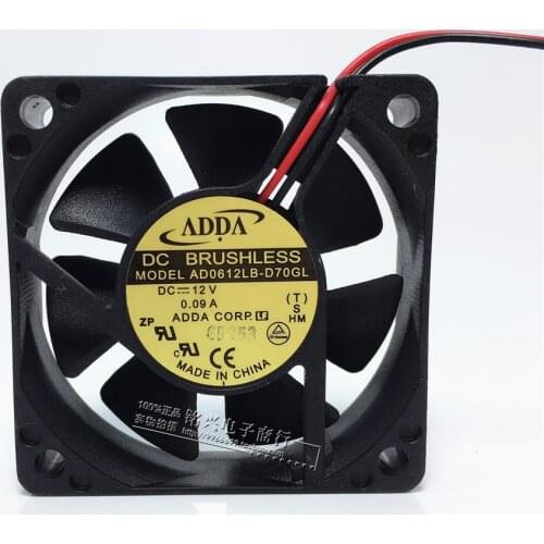6015 6cm 12V0.09A Dual Ball Silent Fan AD0612LB-D70GL