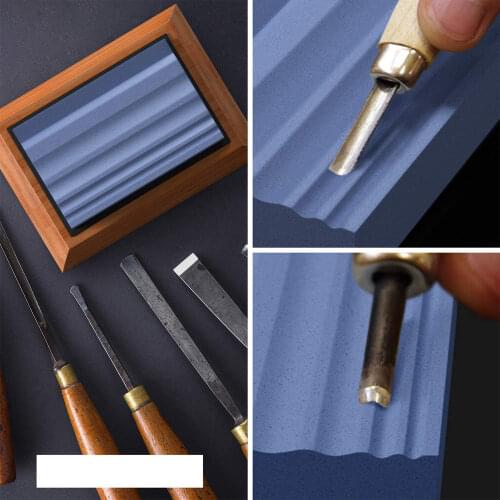 Double-side newwhetstone sharpening stone Oil stone Base non-slip Correction stone daily sharpening coarsegeinding Cutting edge