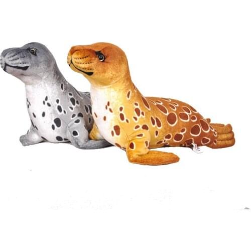 Seal Plush Stuffed Toy 38cm/55cm/104cm Marine Animal Series Toys Doll Pillow Soft Stuffing Cotton Sea Animals For Kids Gift