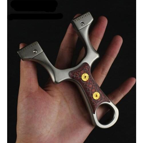 New Stainless Steel Slingshot Hunting Slingshot And Rubber Band Bow Outdoor Shooting Game Hunting Catapult
