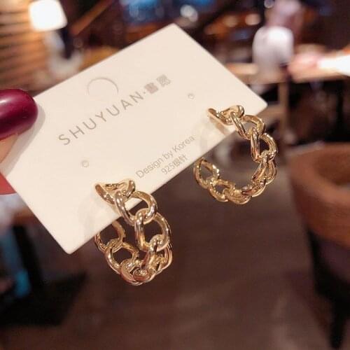 RongBin Women's Gold Earrings