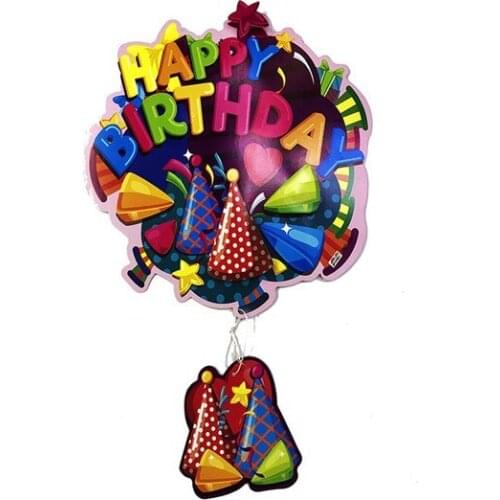 Happy Birthday Printed Vine-clad 3D Birthday Ornament christmas decorations рождественские украшения