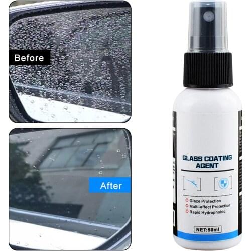 Car Front Windshield Anti-Rain Agent Waterproof Rainproof Anit-fog Spray Car Rear-View Mirror Window Glass Coating Cleaning