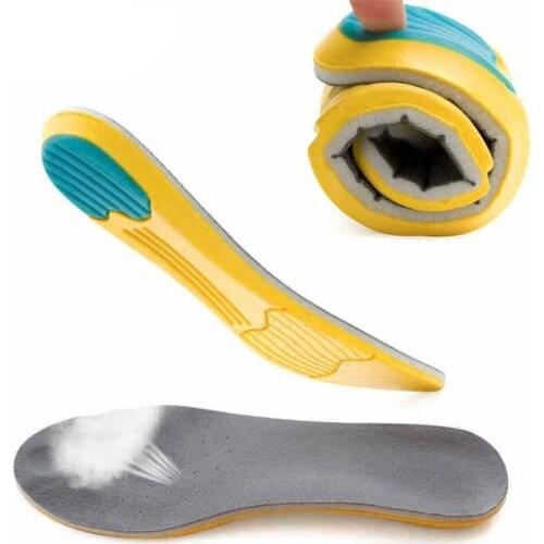 Memory Foam Sport Insoles Sweat Absorption Pads Running Sport Shoe Inserts Breathable Insoles Foot Care Men Women Size 35-45