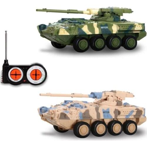 Four-Way Remote Control Tank Car Battle RC Tank Remote Radio Control Panzer Armored Vehicle Children Electronic Toys