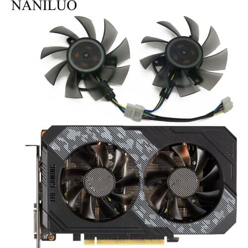 75MM FD8015U12D 6Pin RTX 2060 GTX1660 Ti Cooling Fan For ASUS GTX 1660 1660Ti TUF GAMING OC RTX2060 Graphics Card Cooler Fan