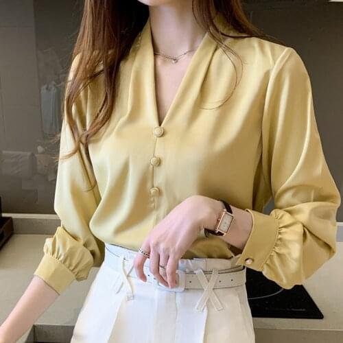YIHERMI Yellow Blouses
