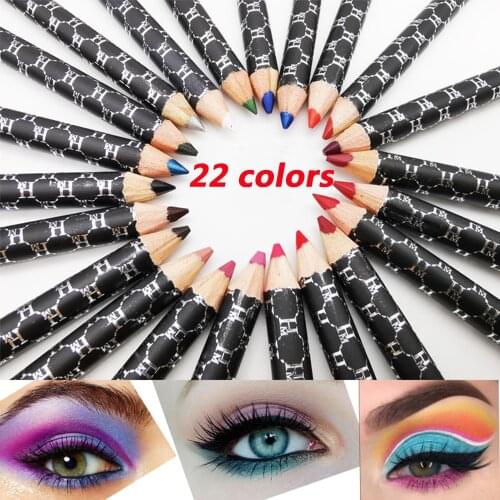 1PC Glitter Colourful Pearl Pigment Eye Shadow Liner Pencil Matte Waterproof Lip Liner Long Lasting Eye Cosmetics Makeup Tools