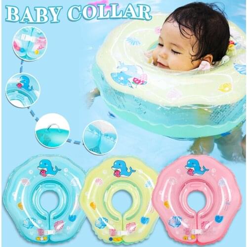 1PC Newborn Baby Kids Infant Swimming Protector Neck Float Ring Safety Life Buoy Life Saver Neck Collar Swimming Inflatable
