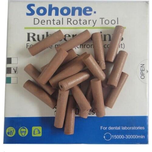 100 Pcs Dental red and green Rubber Points Polishing wheels for Dental Jewelry Rotary Tool Jewelry Buffing 22*3mm