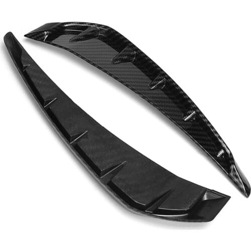 2Pcs Car Front Door Side Winglet Vents Cover Carbon Fiber Look Type R Air Vent Cover Trim Pattern for For 2016 2017 Honda Civic