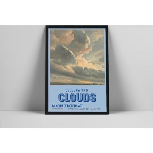 Abstract Landscape Sky Colorful Celebrating Clouds Canvas Painting Posters and Print Modern Wall Art Pictures for Living Room