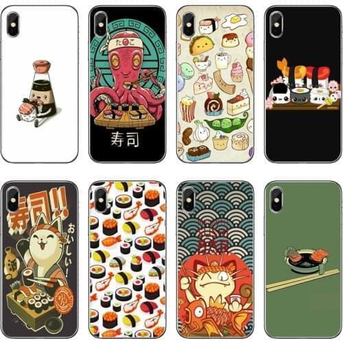 Japanese Sushi Food Accessories Phone Case For iPhone 12 Mini 11 Pro Max XS Max XR X 8 7 Plus 6 6S Plus 5 5S SE 2020
