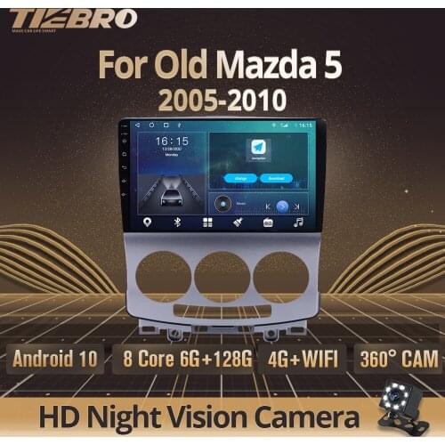 2DIN Android 10.0 Car Radio For Old Mazda 5 2005-2010 Stereo Receiver GPS Navigation Auto Radio DSP Car Radio With Screen IGO