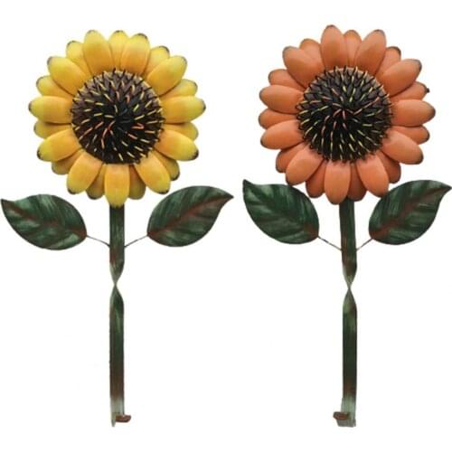 40%HOTStorage Rack Vintage Strong Bearing Capacity Sunflower Shape Practical Door Hanger for Living Room