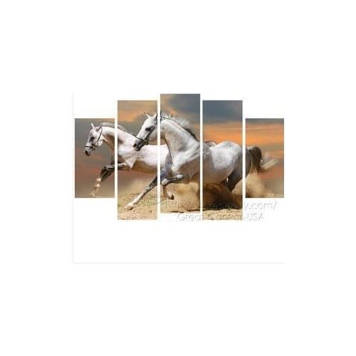 Hand-painted oil paintings, swift horse running oil paintings