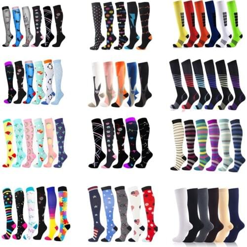 Running Compression Socks Unisex Sports Socks Soccer Football Socks Fitness Socks For Edema Diabetes Varicose Veins Nurses