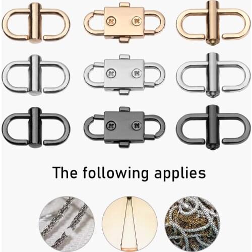 1PC Metal Buckle Clip Use Adjustable Bag Chain Long Short Connector Crossbody Handbag Chain Strap Length Shorten Bag Accessories