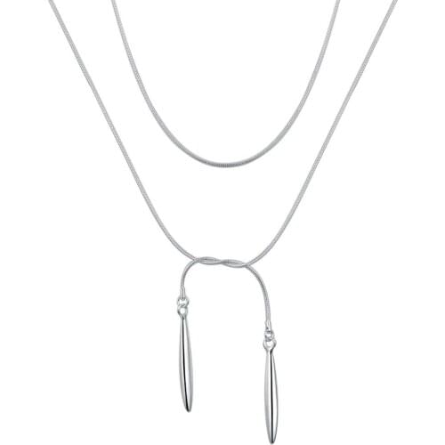 Fashion Jewelry Necklace Lady Wholesale Charm Silver Color Pendants For Women Fashion Jewelry Pendant AN557/agjaixqa