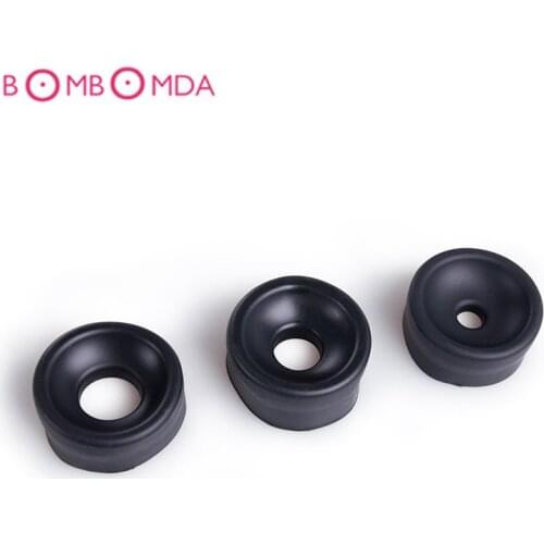 Male Penis Pump Ring Silicone Sleeve Penis Extender Trainer Accessories Penis Erection Enlarger Exerciser Adult Sex Toys for Men