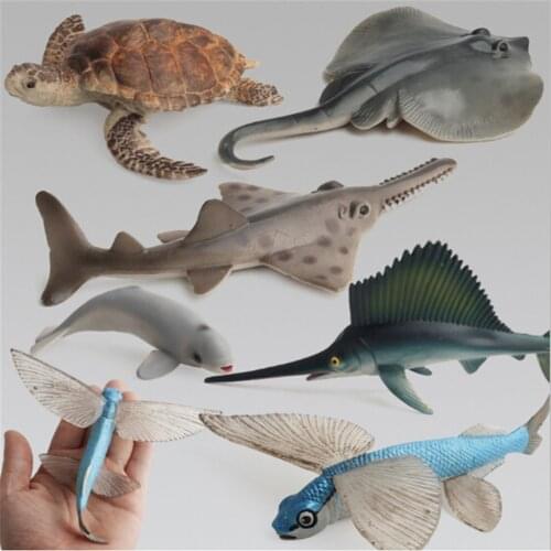 Learning Educational Action Figure Ocean Sea Animals Toy Shark Octopus Turtle Kids Children Simulation Model For Kid