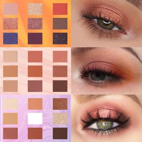 9 Colors Eyeshadow Palette Matte Pearl Eye Shadow Palette Glitter Natural Eyeshadow Makeup Maquillaje