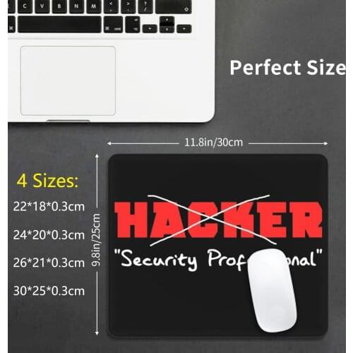 Hacker Security Professional : Ethical Hacker & ; Online Cyber Expert Mouse Pad DIY Print Online