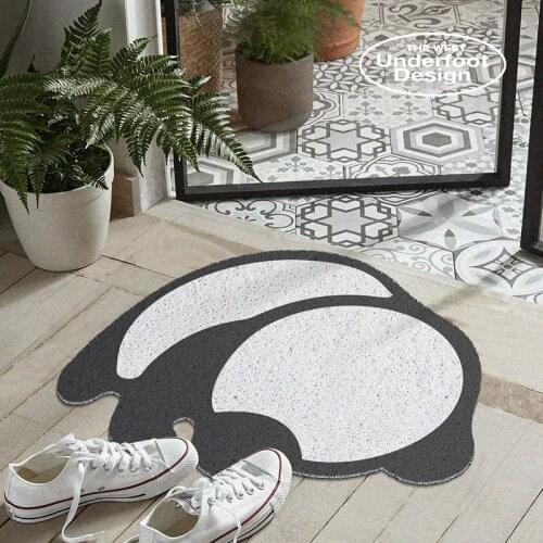 Panda Pattern Parlor Home Mats Carpet Cuttable Anti-slip Door Mat Carpet Custom Kitchen Mat Dustproof Hallway Entrance Door Mats