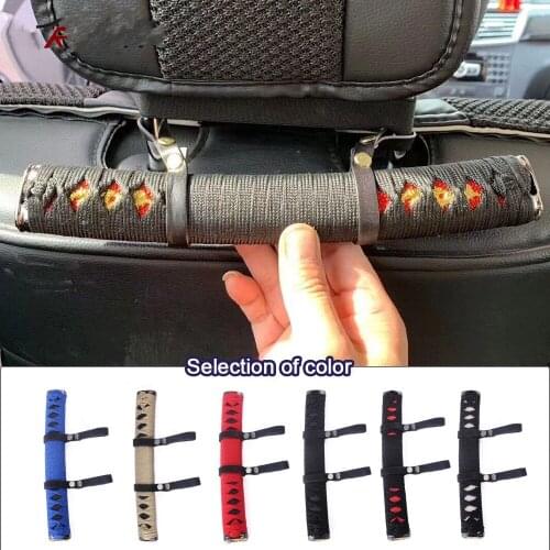 Samurai Sword Handle Car Seat Back Headrest Hanger Armrest Seat Hanger Handrails Bag Hanger Safety Handle For Elderly Children