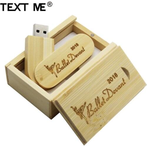 TEXT ME 5 model wooden+box LOGO photography print usb flash drive 4GB 8GB 16GB 32GB 64GB usb 2.0 gift usb flash drive