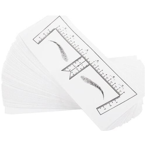 Microblading Stencils Eyebrow Ruler Sticker Eyebrow Shaping Stencils Microblading Supplies Disposable Adhesive Eyebrow Template