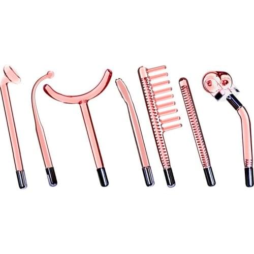 Red Ray High Frequency Replacement Electrodes for Glass Tube Facial Body Wand Skin Care Ance Spot Wrinkle Removal Spa Beauty