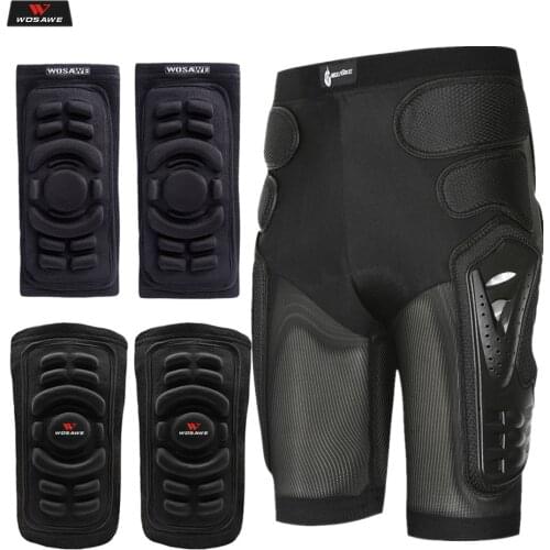 WOSAWE Motocross Shorts Protector Motorcycle Shorts Moto Protective Gear Armor Pants Hip Protection Riding Racing Short Pants