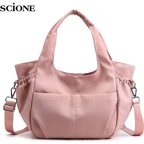 Women Traveling Bags Nylon Gym Bag for Fitness Training Outdoor Waterproof Sports Handbags Shoulder Crossbody Cute Gymtas XA39WA