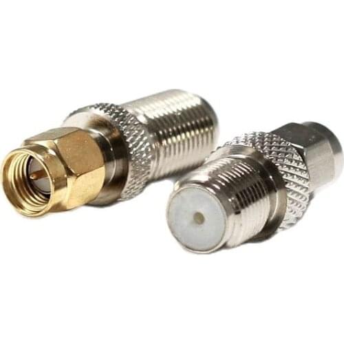 1PC SMA-F Coax adapter F Female Jack to SMA Male Plug RF convertor Straight NEW wholesale