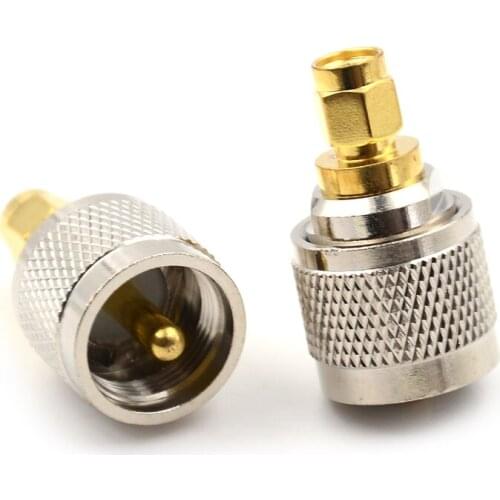 1pc Adapter PL259 UHF Plug Male To SMA Male Plug RF Connector Straight
