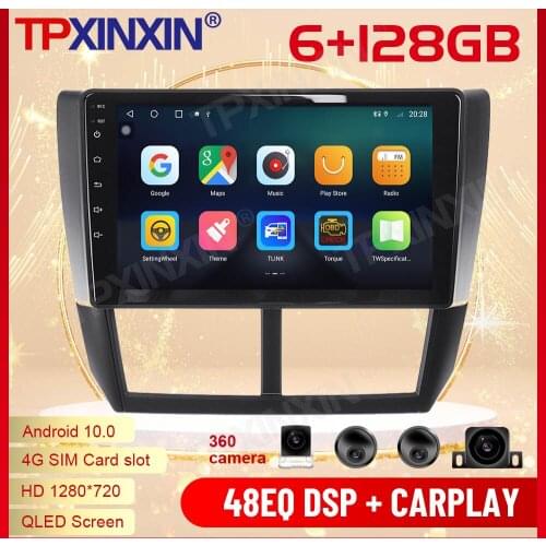 2 Din Carplay Android Radio Receiver Multimedia For Subaru Forester 2008 2009 2010 2011 2012 2013 GPS Navigation Video Head Unit