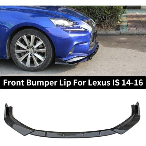 2pcs Front Bumper Lip Lower Spoiler Side Splitters Chin Body Kit For Lexus IS250 IS350 IS300 F Sport 2014-2016 Car Styling