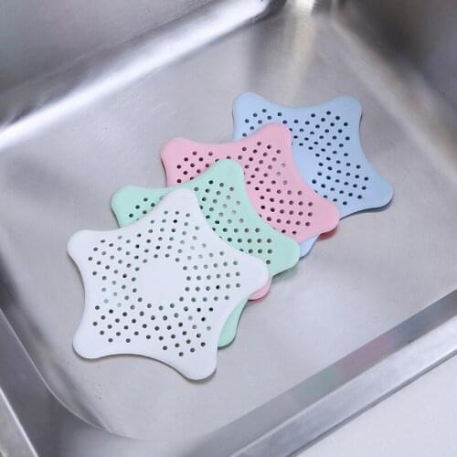 Silicone Drain Hair Catcher Kitchen Sink Strainer Bathroom Shower Sink Stopper Drain Cover Hair Trap Filter for Kitchen Ba 2 pcs