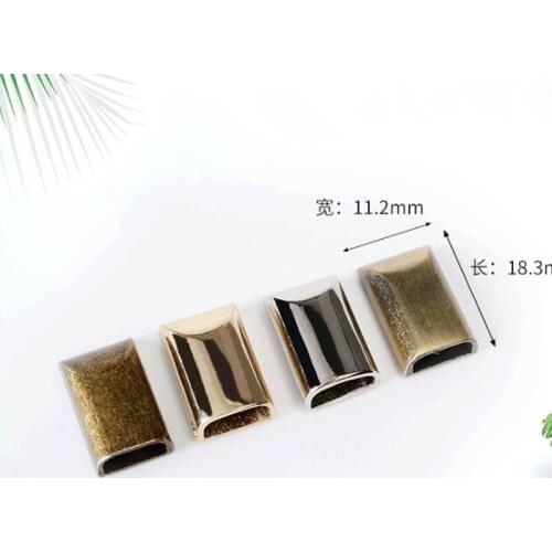 20 Pieces 11.2*18.3 MM Luggage Hardware Accessories Metal Zipper Tail Clip Plug Manufacturers Wholesale Zipper Pull