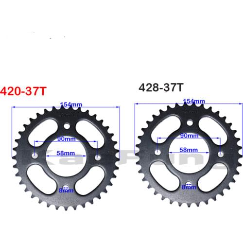 Motorcycle 76mm 420 480 - 37T rear chain sprocket gear wheel plate for 110cc-160cc YCF SDG Thumpstar atv quads pit dirt bikes