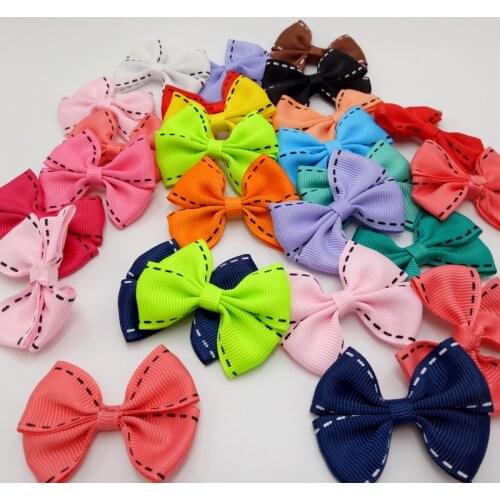 Free shipping 20pcs /lot mix color bowknot
