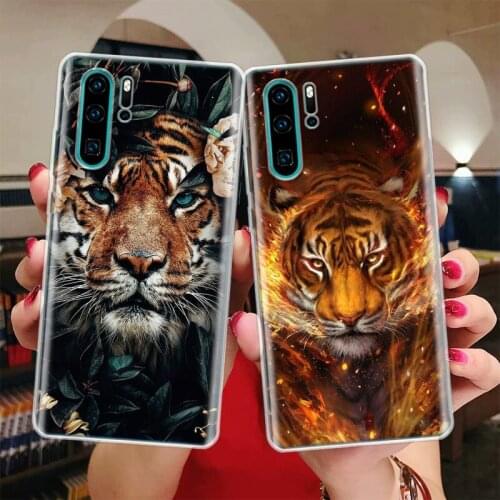 Ferocious Tiger Animal Silicon Phone Case For Huawei Honor 10 9 20 Lite Y5 Y6 Y7 Y9 9X 8X 8S 8A 7X 7A 7S Pro + 10i20i Coque