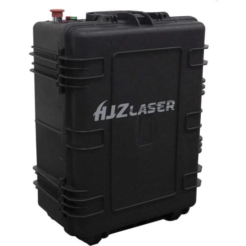 HJZ 100W MOPA Luggage Type Portable Fiber Laser Cleaning Machine