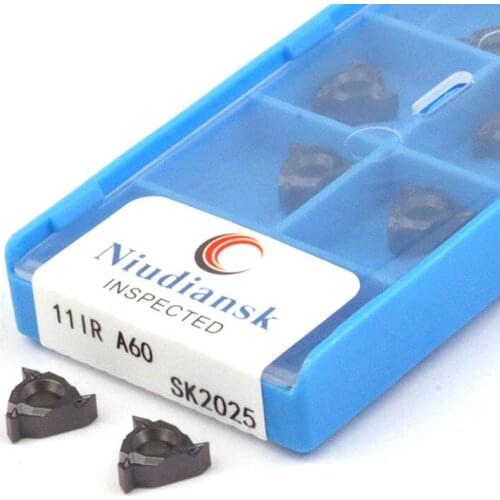 10Pcs 11IR A55 A60 100ISO 125ISO 150ISO SK2025 CNC Lathe Thread Turning Tool CNC Machine Tools Carbide Insert General Materials